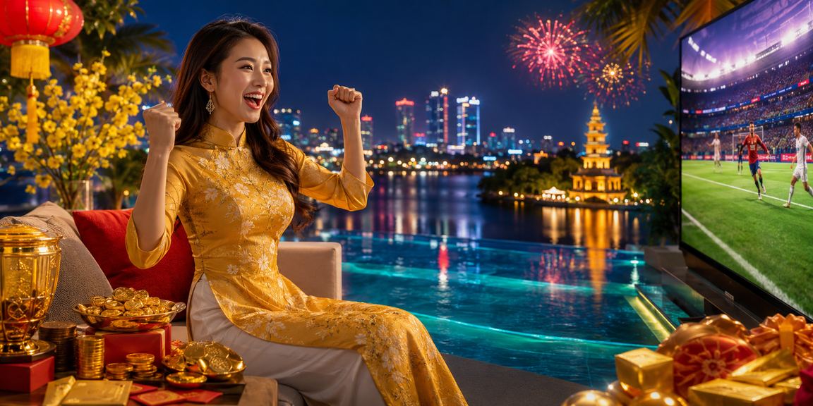 Người phụ nữ mặc áo dài tại Hà Nội đang tìm hiểu thông tin cá cược thể thao trực tuyến